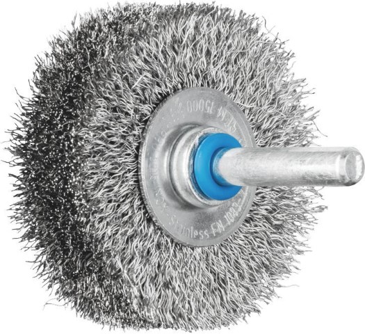 PFERD MOUNTED WHEEL BRUSH CRIMPED S/STEEL 50X15X6MM RBU 0.20 SG POS